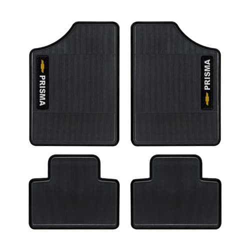 Tapete Personalizado Automotivo Preto Gm Prisma 4 Peças