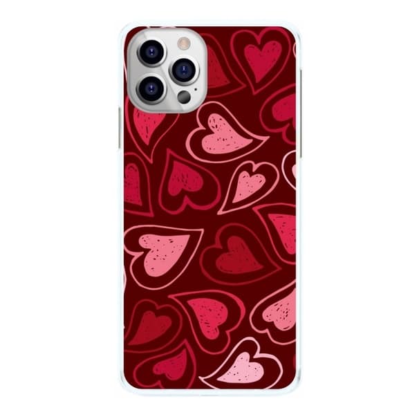 Capinha Coração Fundo Vinho Corações Capinha Capa de Celular