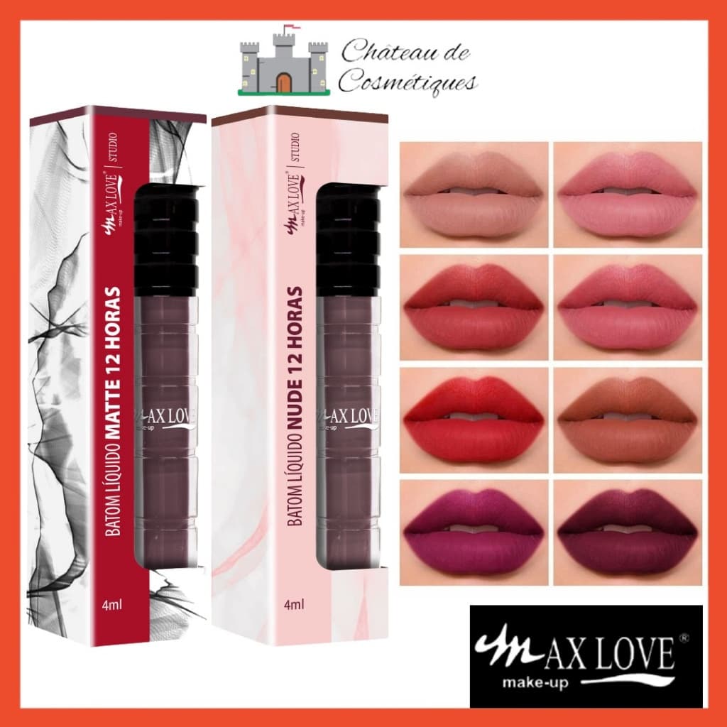 Batom Líquido Matte Nude Max Love 12 Horas