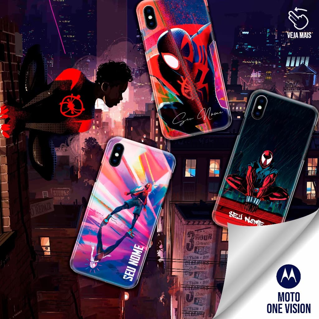 Capa Capinha  - Moto One Vision / Moto One Action - Homem Aranha
