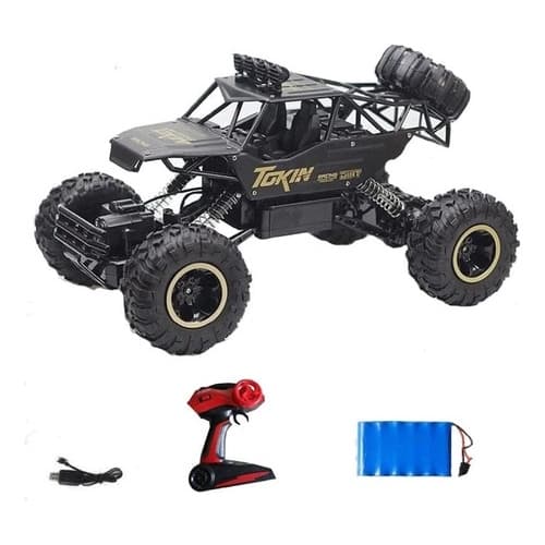 Carrinho Controle Remoto 4ch 4x4 Off Road Jipe Grande 37cm