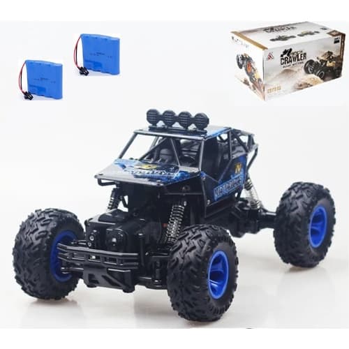 Carrinho De Controle Remoto 4 Canais 4x4 Carro Rc Jipe 2 Bat