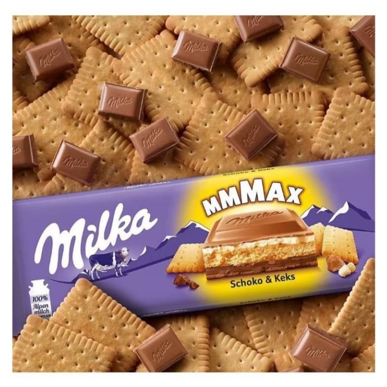 Chocolate Milka Mmax Choco & Biscuit 300g - Importado