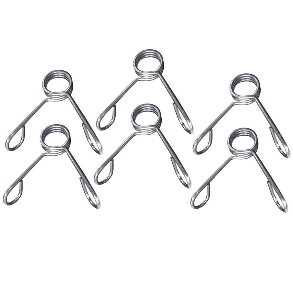 Kit 6 Presilhas Para Barra Musculação 3 Voltas Reforçada 25,40mm Supino Barra Anilhas Fitness Espiral Halter Academia