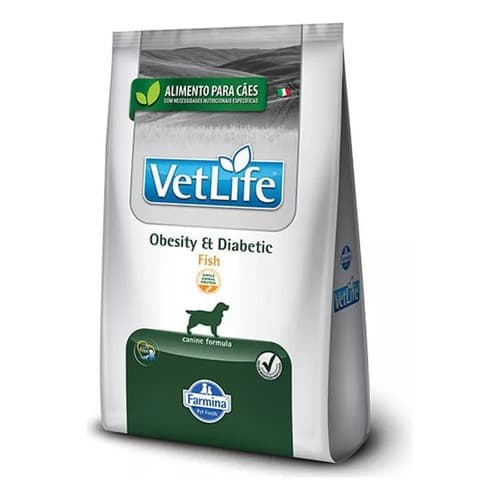Vet Life Canine Obesity E Diabetic Fish 10 Kg