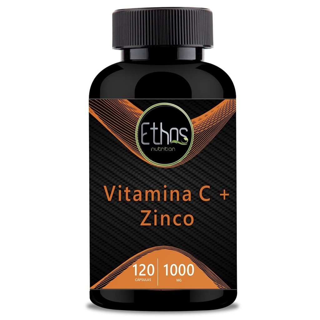 Vitamina C com Zinco 1000mg 120 Cápsulas - Ethos Nutrition