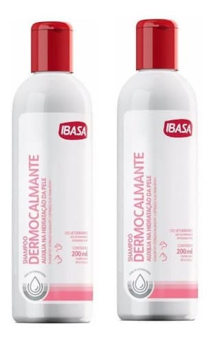 Kit 2 Shampoo Ibasa Dermocalmante para Cães e Gatos - 200 mL