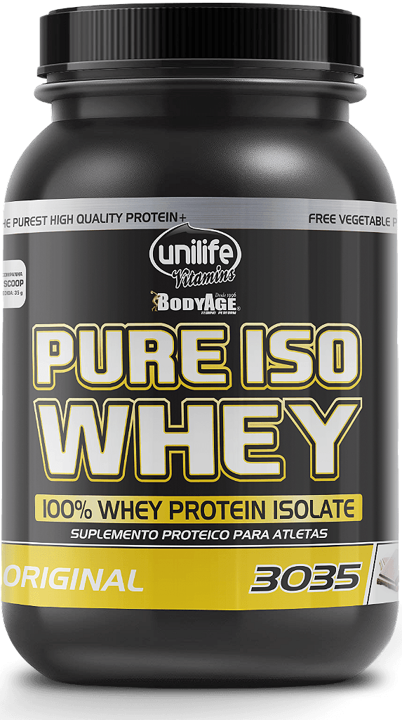 Whey Protein - Proteína isolada 100% - Sabor chocolate