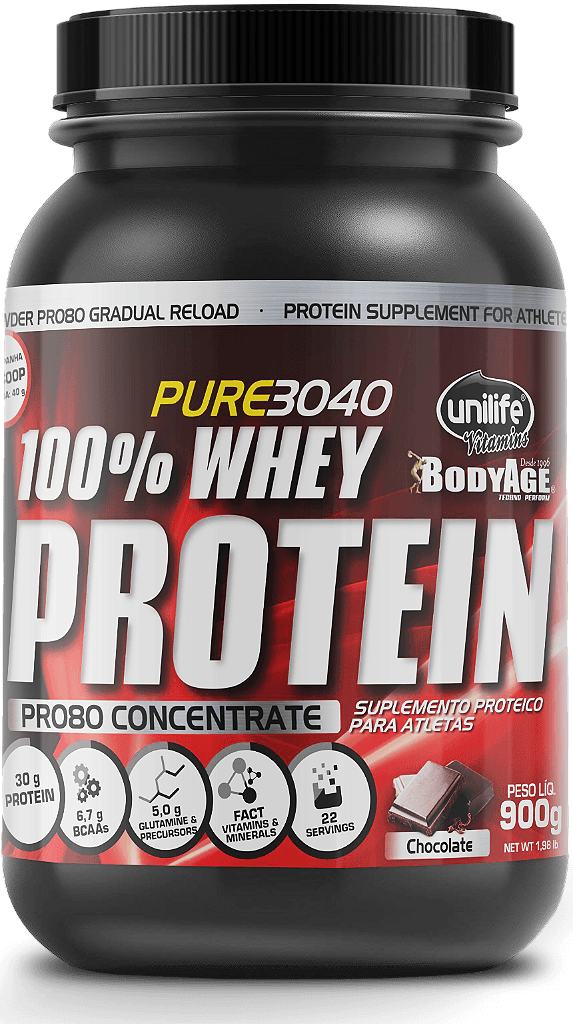 Whey Protein PRO 80 - Proteína concentrada - Sabor chocolate