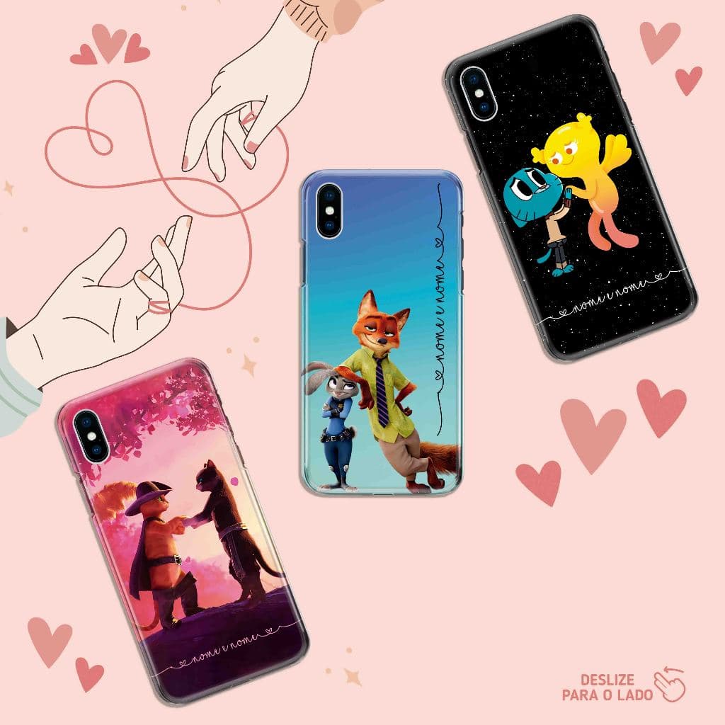 Capa Capinha  - Moto G24 /  Moto G24 Power - Casais Desenhos Personalizados