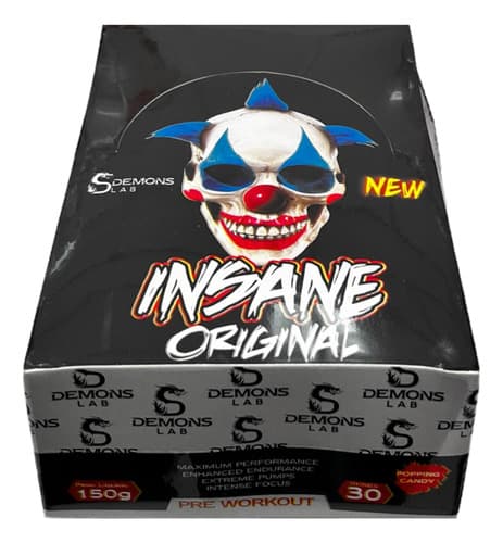Pré Treino Insane Original Em Sachê - 30un 5g - Demons Lab