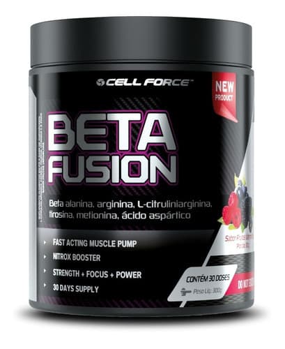 Beta Fusion Pré Treino 300g Pre Workout - Cell Force Sabor F