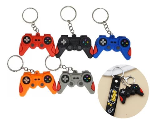 12 Chaveiros Controle Video Game Play Com Alça Lembrancinhas