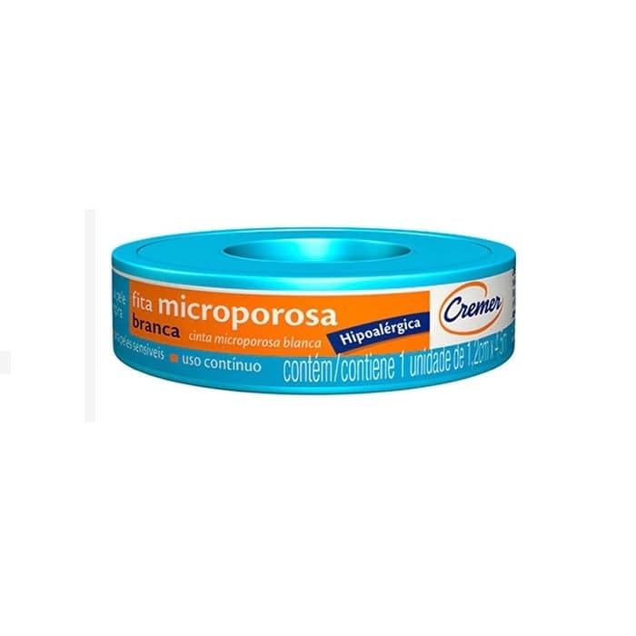 Kit 4 Fita Microporosa Hipoalérgica 1,2 X 4,5m Cremer