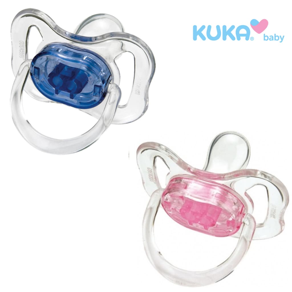 Chupeta Cristal Color Ortodôntico - Kuka Tamanho 01 e 02