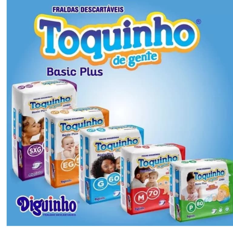 Fralda Descartável Toquinho Basic Plus