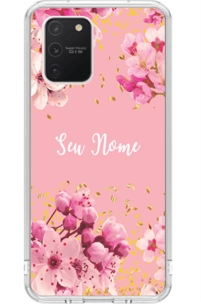 Capa de Celular Capinha Samsung S10 Lite  Personalizada - Floral nome 4