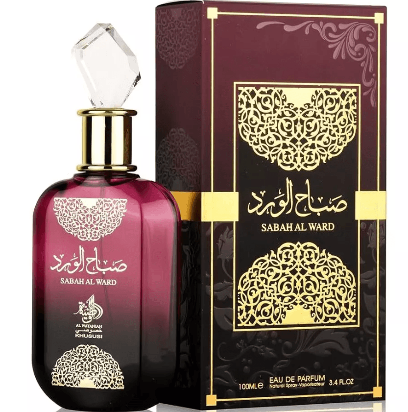 Perfume Árabe Al Wataniah Sabah Al Ward 100ml Eau de Parfum Feminino Importado Floral Doce