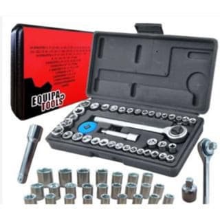 40 Kit Jogo De Soquete Chave Catraca Reversível  Combinada Soquetes Promoção