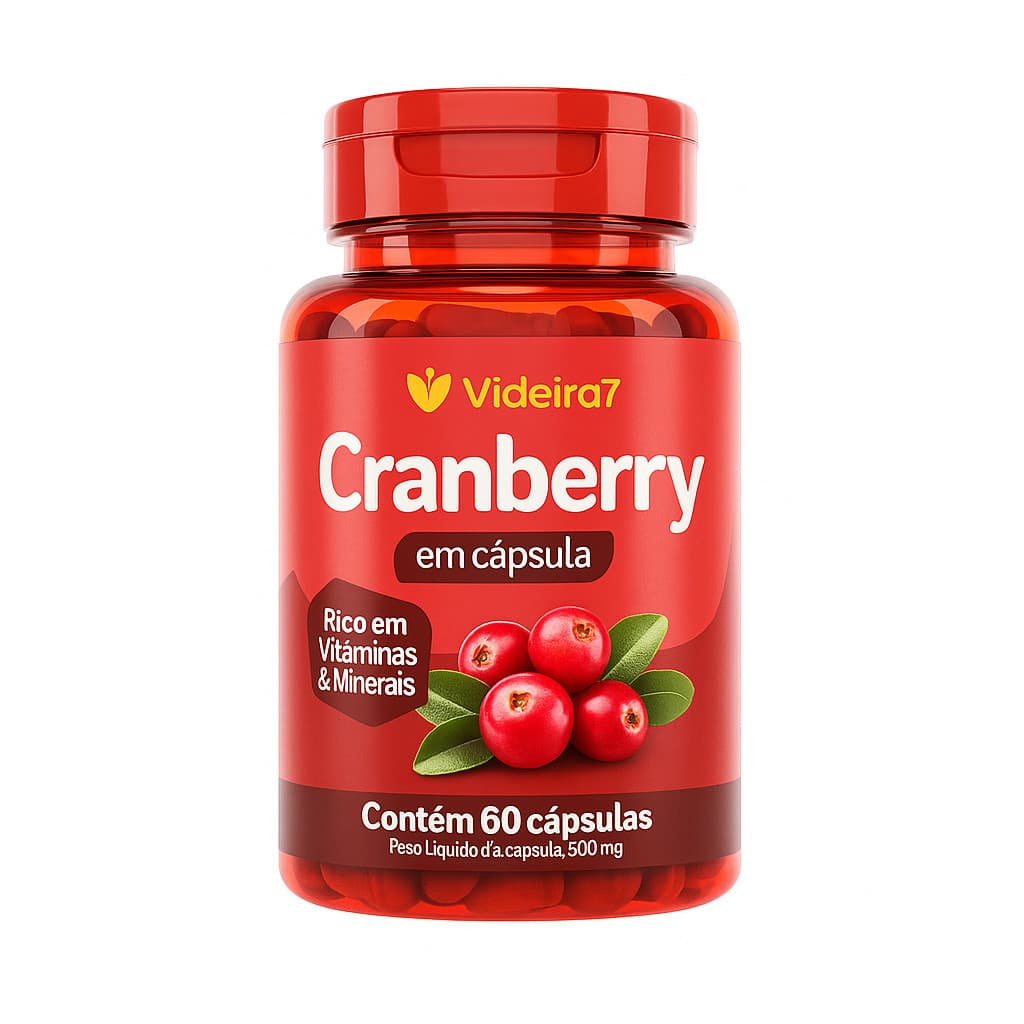 Cranberry com Vitaminas e Minerais - 60 CÁPSULAS