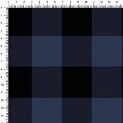 Tecido Tricoline Xadrez Grande Azul Escuro 100% Algodão Patchwork Artigos De Ateliê Costura Criativa