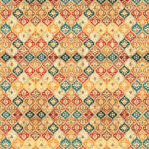 Tecido Sarja Impermeável Flor De Ouro Persa 100% Algodão Artigos De Ateliê Patchwork Mesa Posta