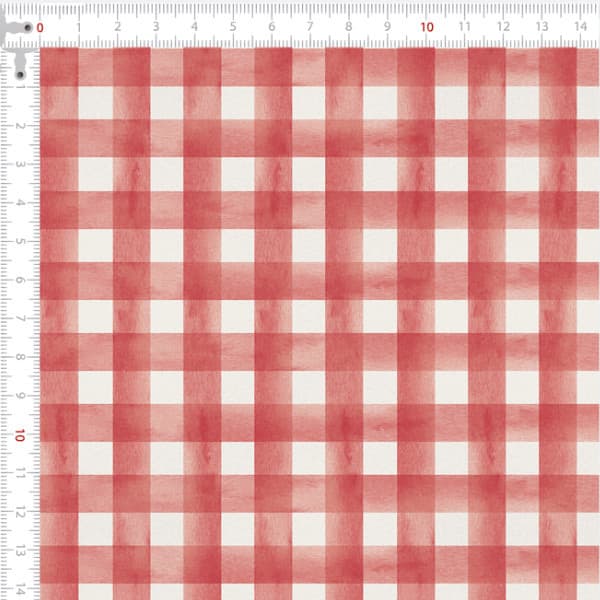 Tecido Tricoline Digital Xadrez Aquarelado Cores Pastéis Infantil Aquarela 100% Algodão Patchwork