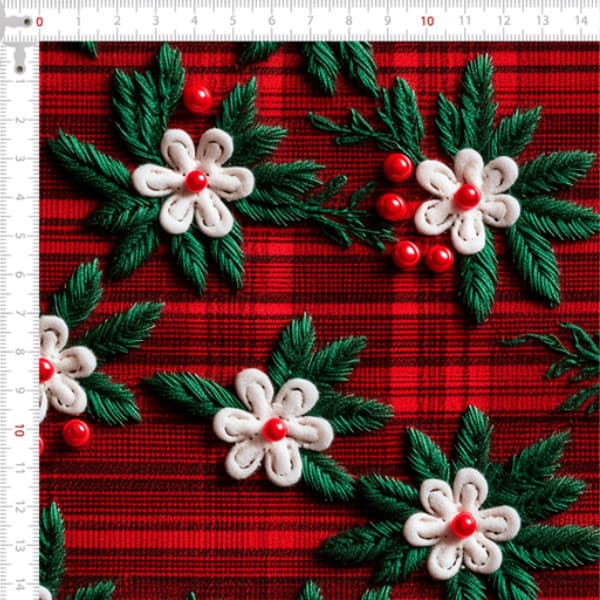 Tecido Tricoline Digital Estrelas De Natal Em Festa 100% Algodão Qualidade Superior Enxoval Quilting