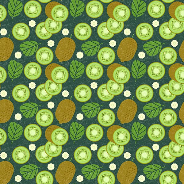 Tecido Tricoline Digital Kiwi Fundo Vintage Personalizado Mesa 100% Algodão Confecção Fina Quilting