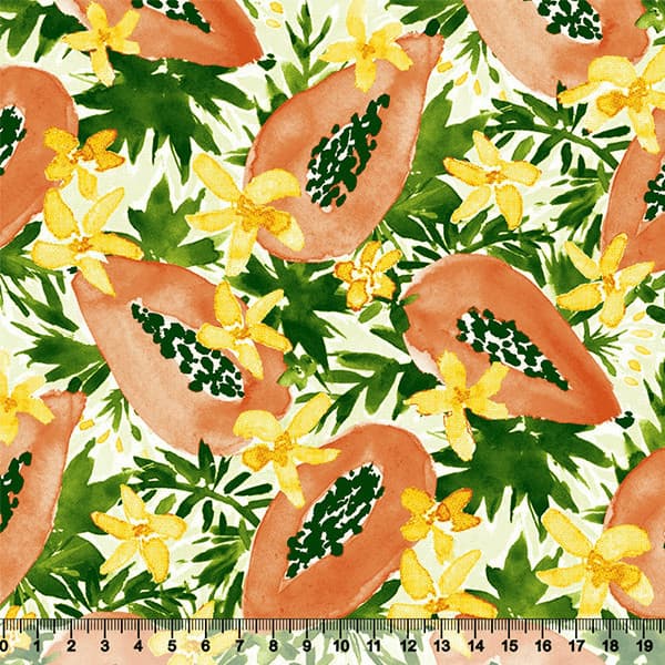 Tricoline Flores E Mamões Personalizado 100% Algodão Bolsas Luxo Patchwork Artigos De Ateliê