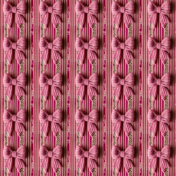 Tecido Sarja Impermeável Laços Tons Rosas 100% Algodão Mesa Posta Quilting Artigos De Ateliê
