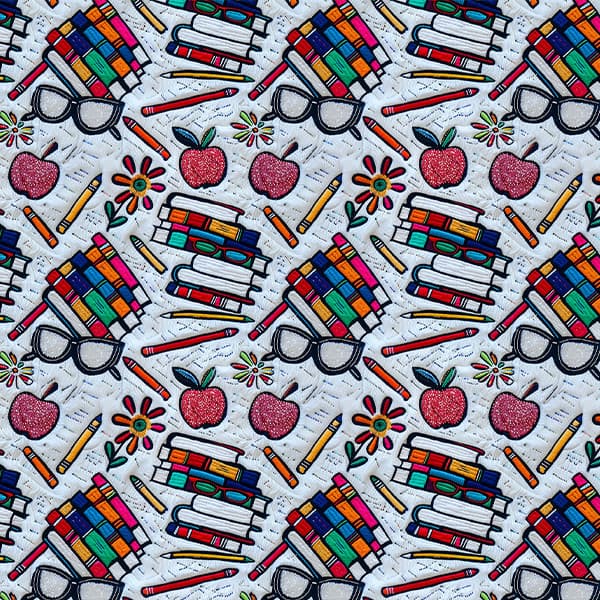 Tecido Tricoline Digital Biblioteca Escolar 100% Algodão Confecção Fina Bolsas Luxo Costura Criativa