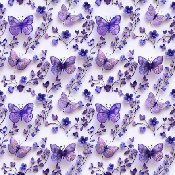 Tecido Sarja Impermeável Jardim Das Borboletas 100% Algodão Costura Criativa Bolsas Luxo Quilting