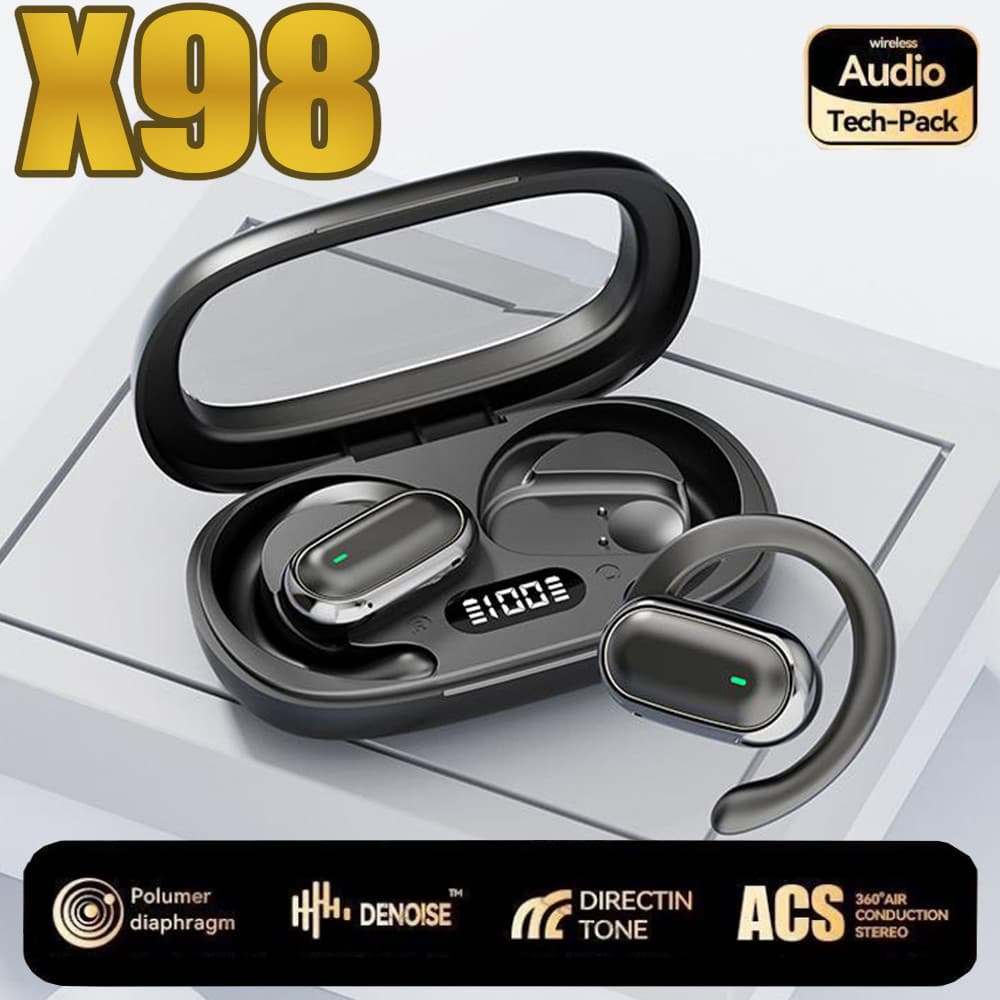 Fones de ouvido sem fio Bluetooth X98 Fones de ouvido esportivos abertos Fones de ouvido para jogos