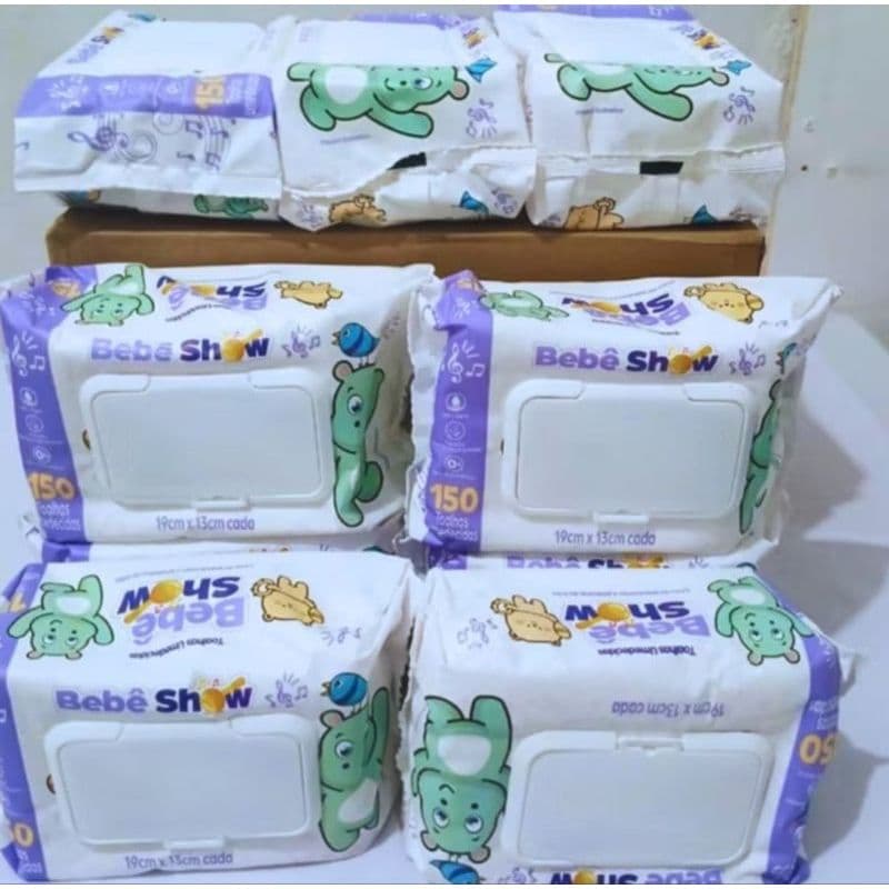 Lenço Umedecido Baby Show | Lenço Umedecido para Bebê 6 pacotes