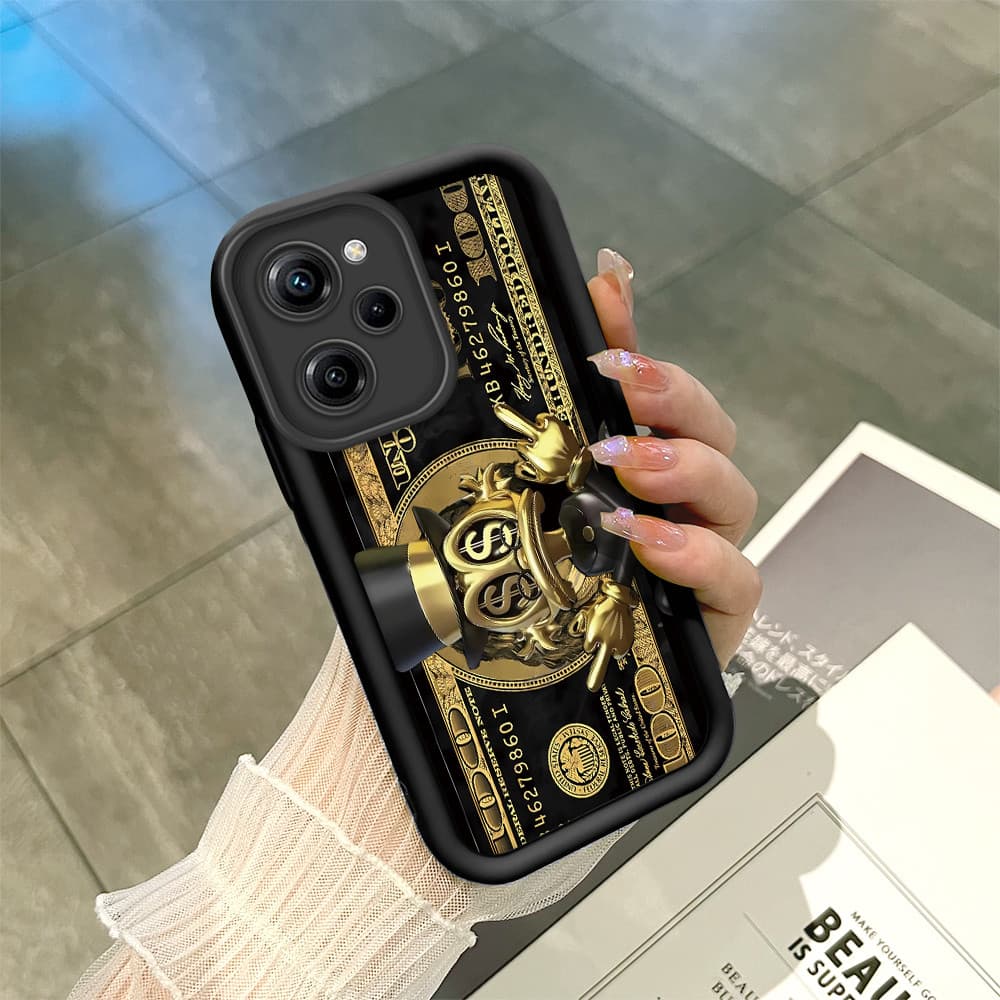 Capinha Para Xiaomi Poco X5 Pro 5G Preta Silicone De Celular Capa TY6074