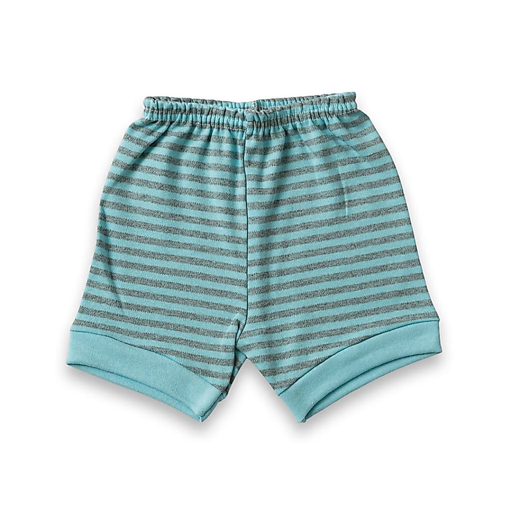SHORT TAPA FRALDA Bebê  SUEDINE LISTRADO 100% ALGODÃO