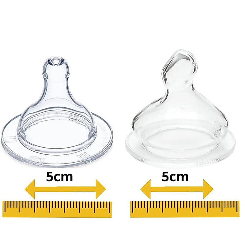 Bico Super De Mamadeira Grande Big 100% Silicone Redondo ou Ortodôntico Tamanho 2