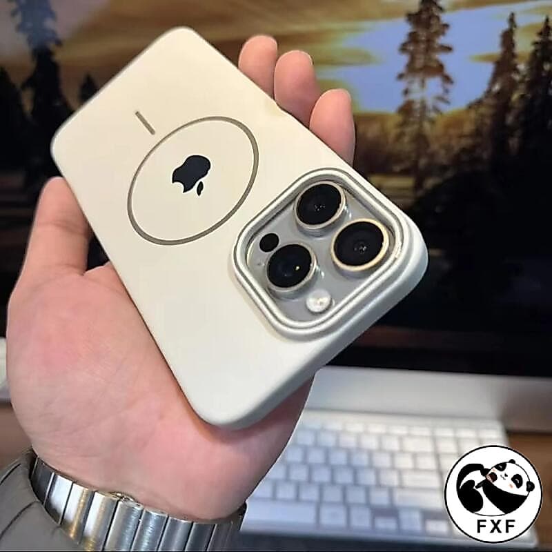 Original Ultrafino Simples Para MagSafe Capa Protetora Magnética iPhone 16 15 14 13 12 11 Pro Max
