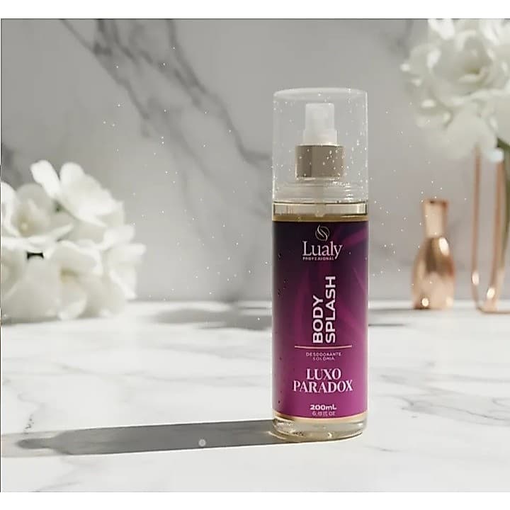Body Splash Luxo Paradox 200ml Lualy - Perfume Feminino Doce Fixação 8h Cheiro Importado