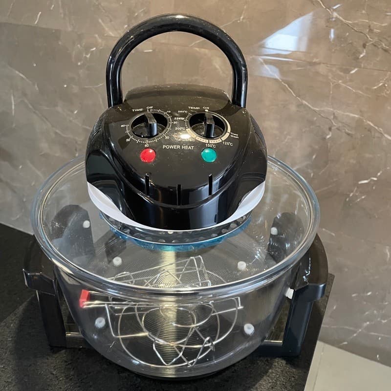 Air Fryer Forno Elétrico Halogênio 12L 220V Fritadeira Sem Óleo Assa Grelha Multiuso