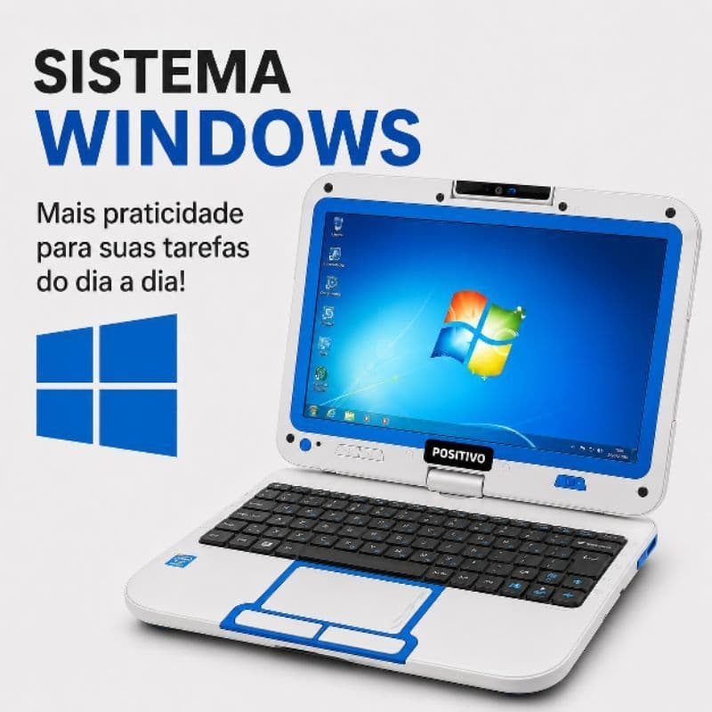 Notebook Laptop Netbook Positivo Tela 10 2GB RAM HD 320GB Windows+Office Uso Básico Seminovo