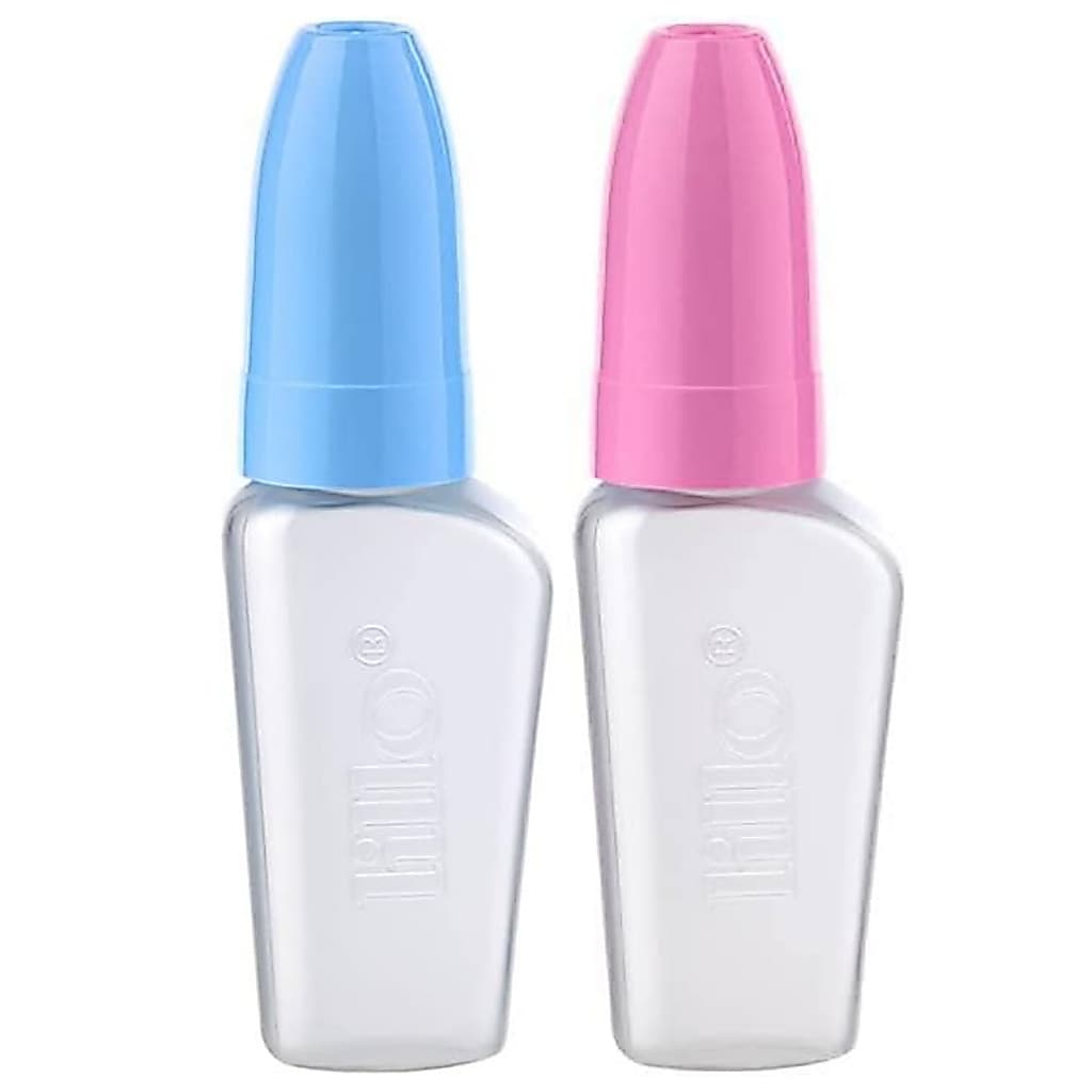 Mamadeira Chuquinha Lillo 50ml Bico Redondo 100% Silicone Macio e Flexível com Tampa 0-3 meses
