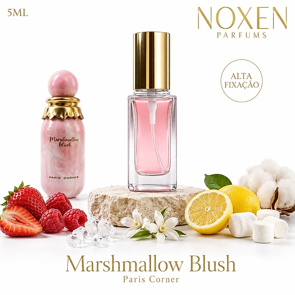 Perfume Feminino 5ml Premium Vidro Spray Marsh.mallow Blush Doce Gourmand Importado