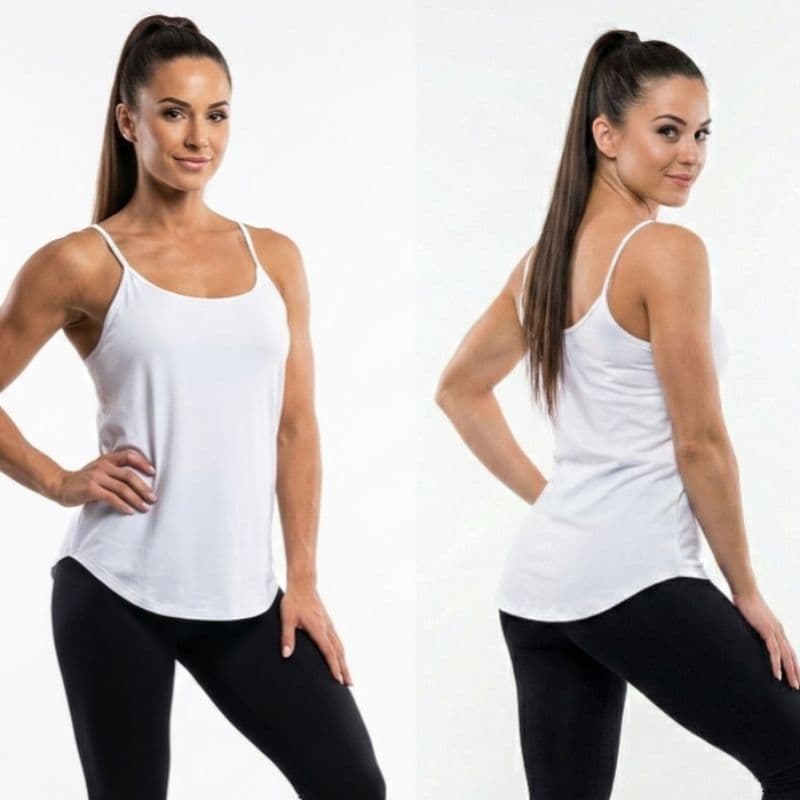 Blusa Regata Alcinha Fitness Tapa Bumbum - ideal para treino, yoga, academia