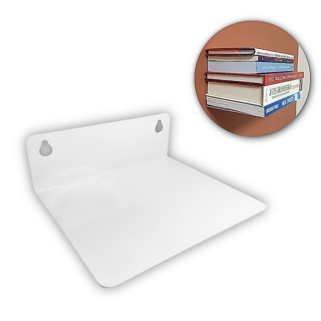 Prateleira Invisível Para Livros Organizador De Parede Flutuante Suporte Escondido P/ Quarto, Escritório e Etc
