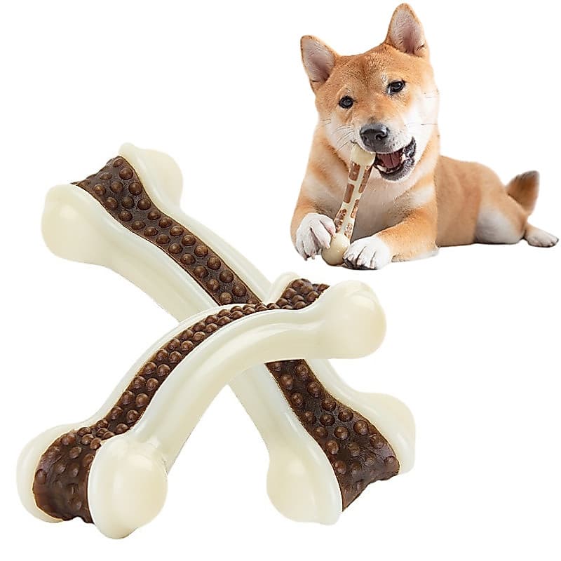 Brinquedo Para Cachorro Com Sabor De Carne Real , Ossos Animais De Estimação , Brinquedos Mastigar , Dentição De , Supri