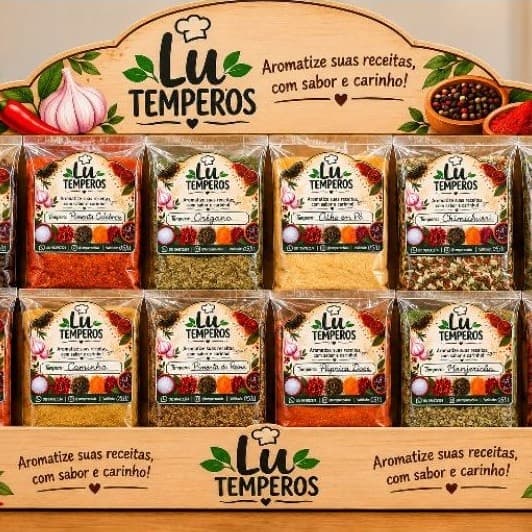 Temperos e condimentos kit 5,10,20 pacotes de 30g cada. Vários sabores,  aromatizar suas receitas, com sabor e carinho.♡