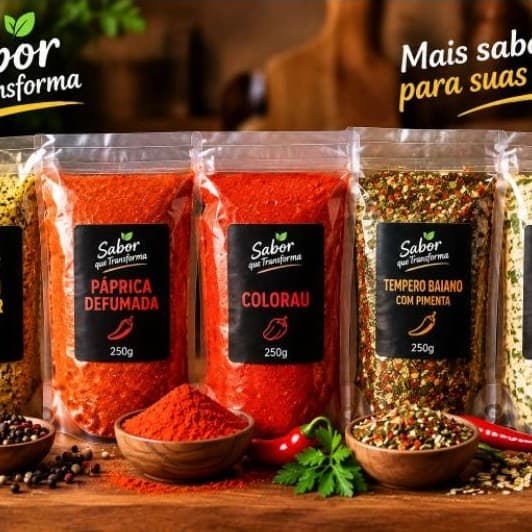 kit de temperos e condimentos-5unidades com100g cada,Lemon pepper,caldo de galinha,Ana Maria,salsa cebola e alho,açafrão