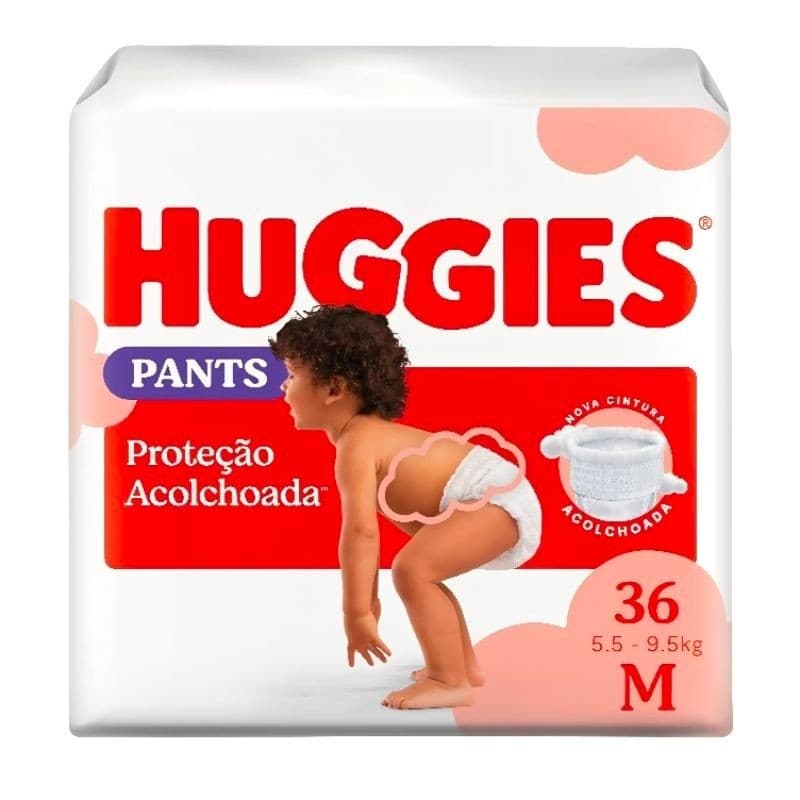 Fralda Pants Huggies Supreme Care, Tamanho M, 36 unidades